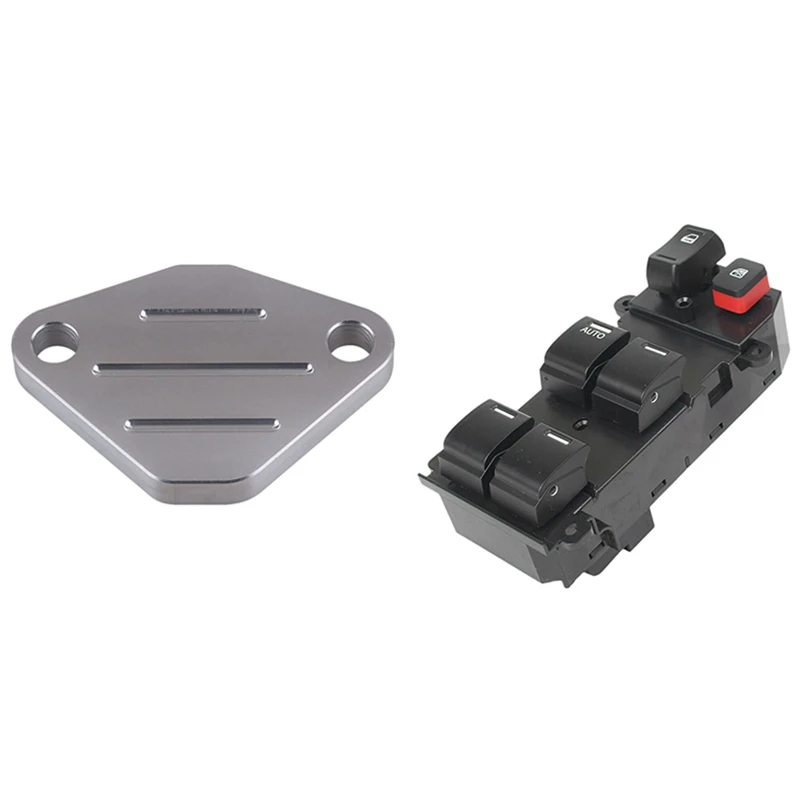 

Electric Power Window Control Switch For Honda CR-V 2007-2011 35750-SWA-K01 & EGR Valve Delete Block Off Plate