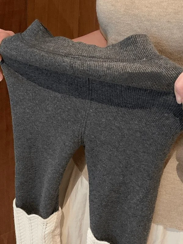 Леггинсы с ворсом на флисовой подкладке для маленьких девочек осень-зима 2024