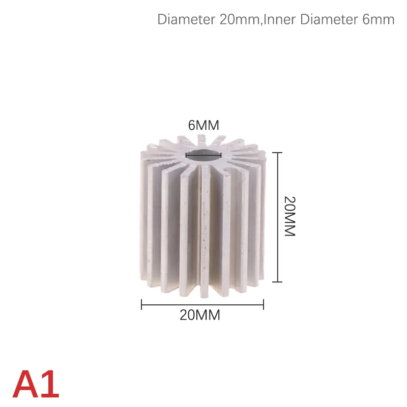 

Алюминиевый радиатор для LED ламп 1Вт 3Вт