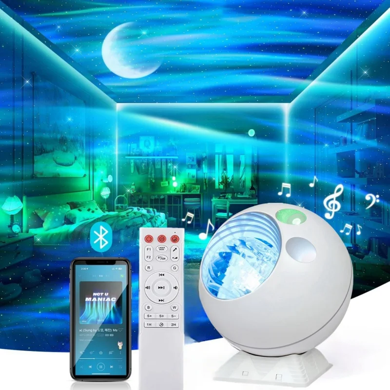 Северное сияние звездная проекционная лампа динамик игровая комната ночник
