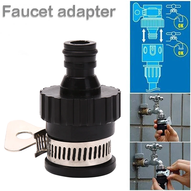 

Universal Kitchen Bath Tap Faucet Adapter Garden Hose Pipe Tap Connector Mixer