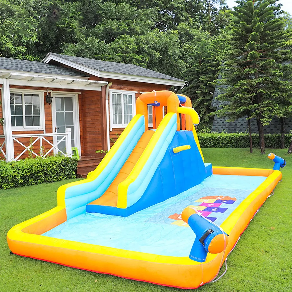 

Inflatable Water Slide Kids Bounce House With Blower