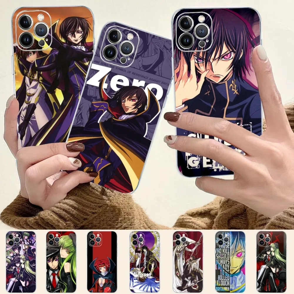 

Japanese Anime Code Geass Phone Case For IPhone 8 7 6 6S Plus X SE 2020 XR XS 14 11 12 13 Mini Pro Max Mobile Case
