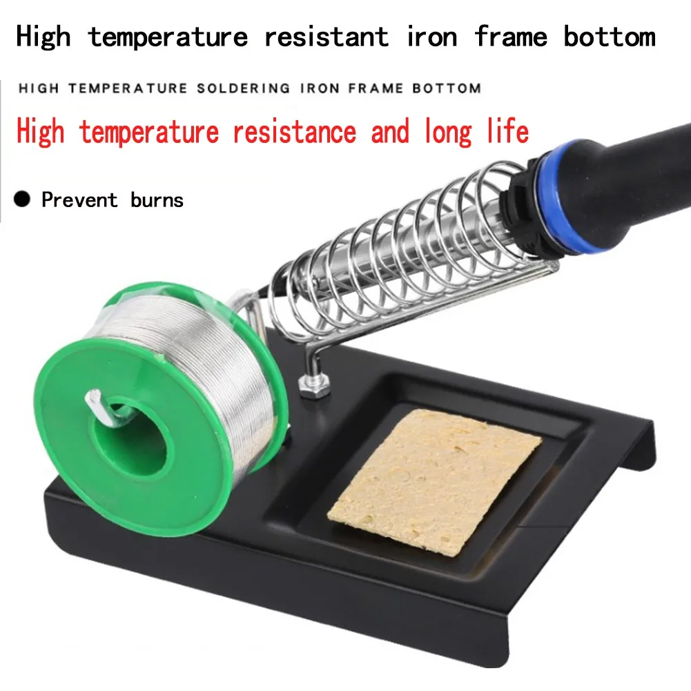

Soldering Iron Holder Spring Stand Metal With Sponge Solder Electronics Soldering Stations Semi Automatic Welding Machine Parts