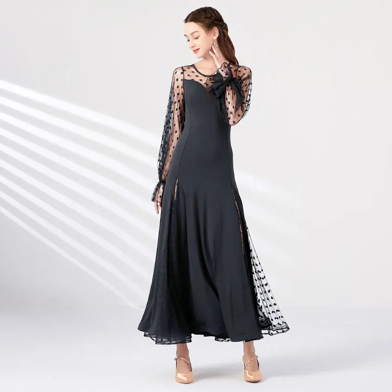 

X006 Modern Dance Dress National Standard Dance Dress Waltz Social Dance Dress Lady Ballroom Dance Dresses Waltz Tango Costume