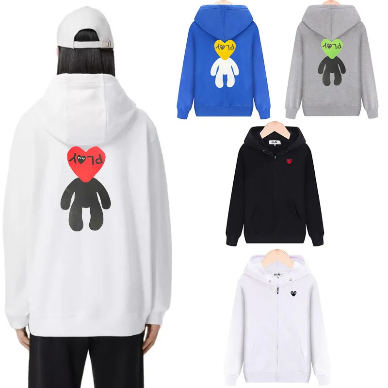 

Мужская и Женская толстовка с капюшоном, хлопковый флисовый Свободный Повседневный свитер унисекс с вышивкой на спине и карманами на молни...