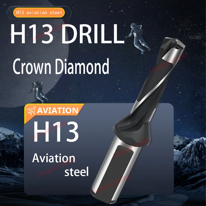 Сверло твердосплавное спиральное 5D/8D с внутренним охлаждением 12.5-32.00 мм