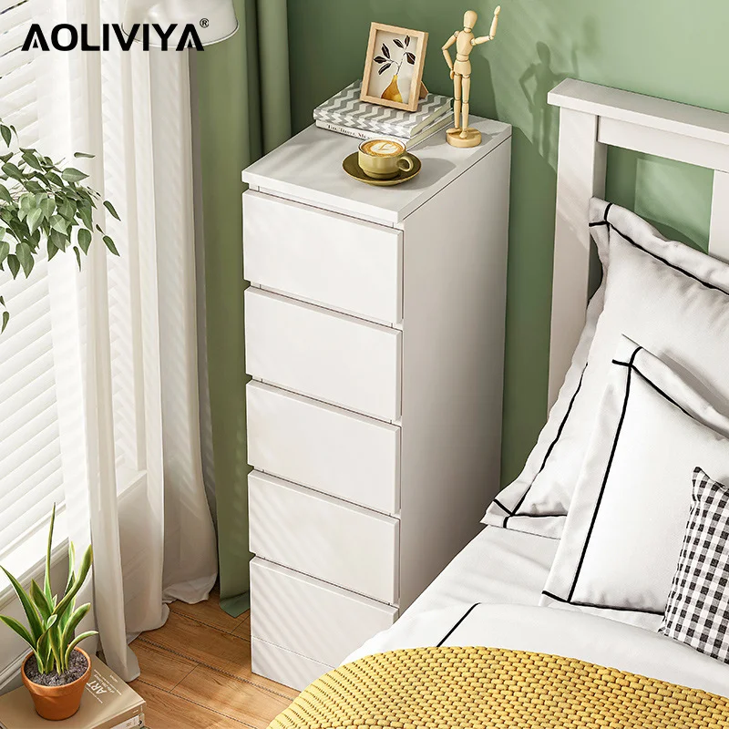 

AOLIVIYA Bedside Table Modern Bedside Table Simple Small Bedside Storage Cabinet Home Bedroom Net Red Storage ShuangHong 2023