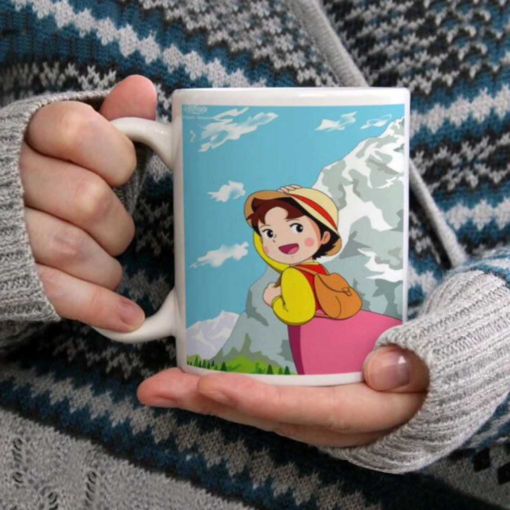 Керамическая чашка Heidi Smile кофейная овсяная для завтрака кружка творческой