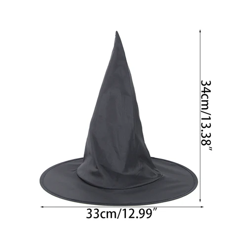 Хэллоуин для взрослых детей черная шляпа ведьмы маг костюм Топ Остроконечные шапки Хэллоуин фестиваль Косплей-реквизиты для вечеринки украшения поставки