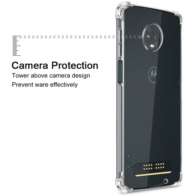 

Shockproof Case For Motorola Moto G6 G7 G8 G5S G5 G4 E5 E4 Plus Z3 G6 E5 G8 Play G7 Power Case Soft TPU Silicone Cover