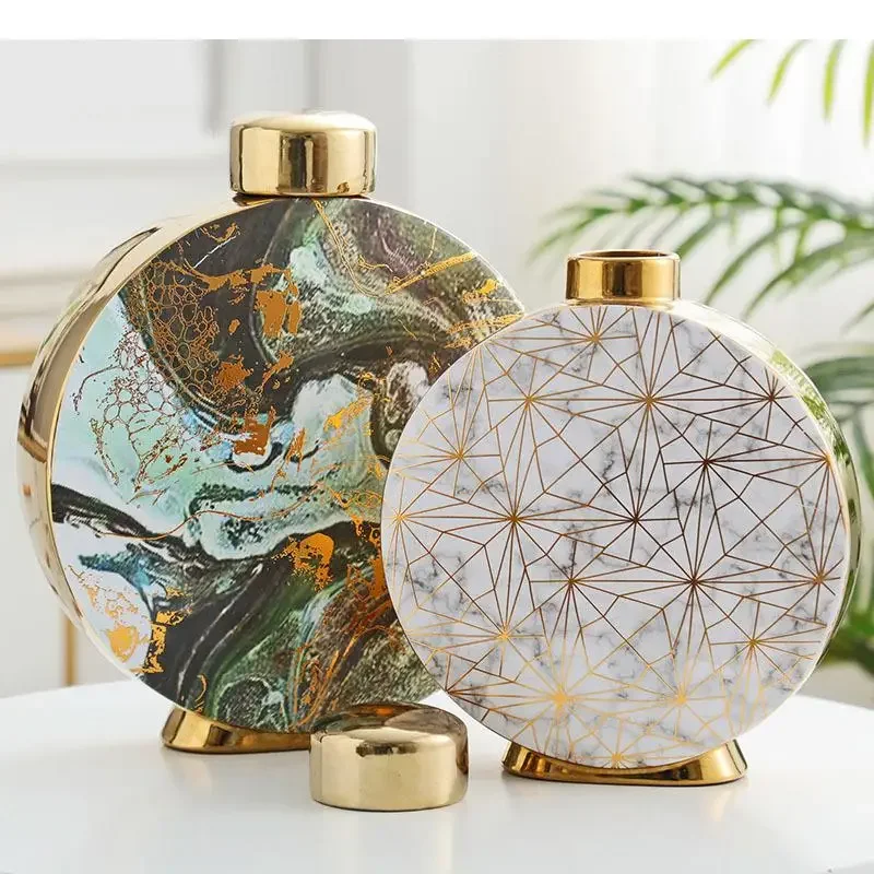 Керамическая ваза с мотивами марбрес классический горшок для хранения couvercle