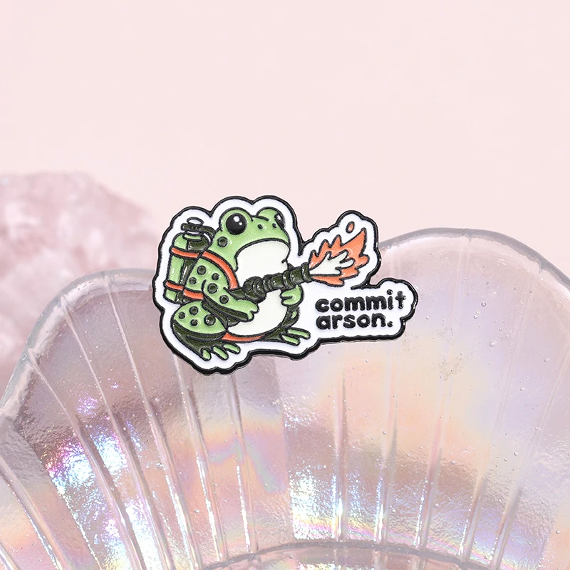 Эмалированные заколки лягушка Броня Arson оригинальные креативные интересные