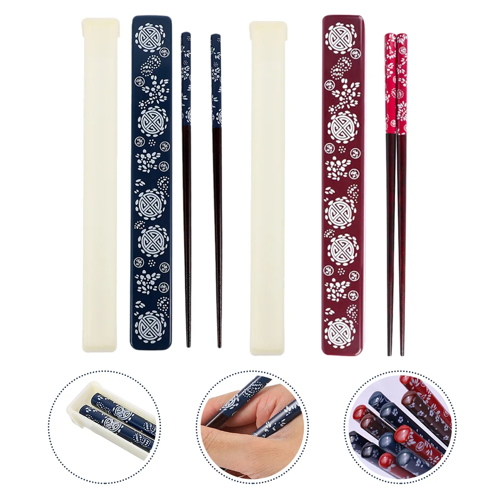 

2 набора прочных нержавеющих палочек для еды, столовая посуда для дома