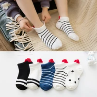 5 pairslot 0 12y cute lovely short baby socks red heart for girls cotton mesh cute newborn boy toddler white sock