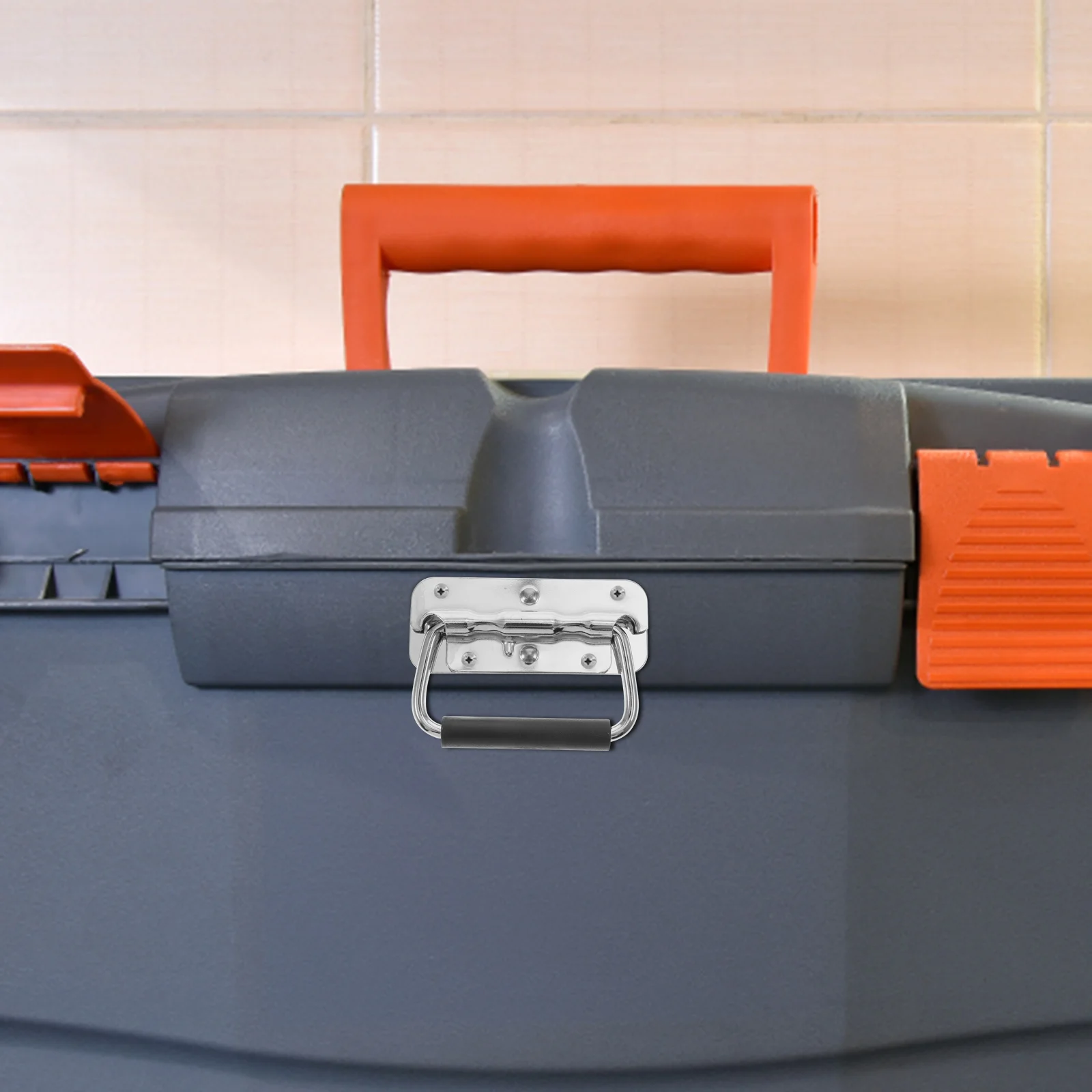 4 шт. складная ручка черные дверные ручки подъемное кольцо подпружиненный