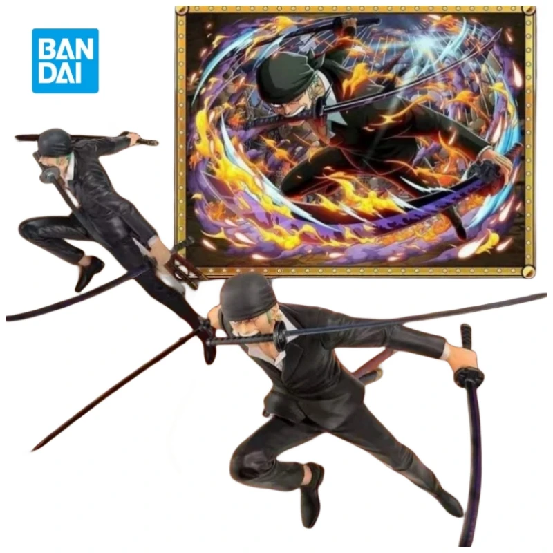 

Bandai ICHIBANSHO One Piece Suit Roronoa Zoro Stark-naked Roronoa Zoro Plastic Action Figure Anime Surrounding Model Toys