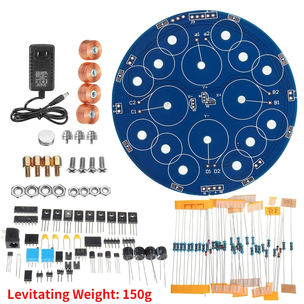 

1Set 150g/300g Intelligent Magnetic Levitation DIY Kits Suspension Magnetic Electronic Module Kit with Power Adapter Floating