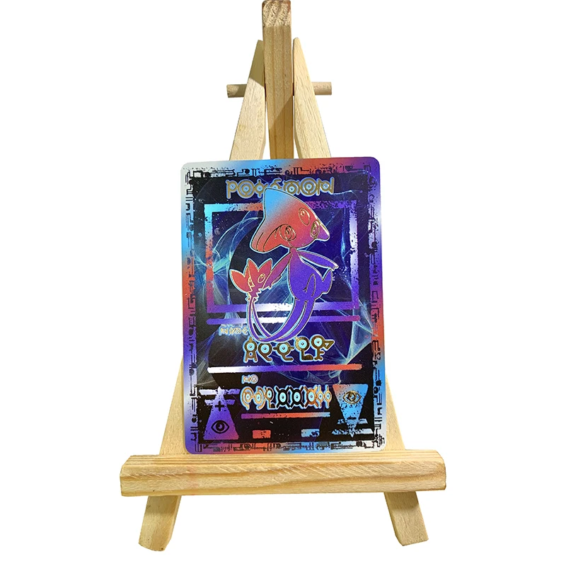 

Покемон Древний тотем озеро Покемон Azelf позолоченная композитная флеш-карта ACG Kawaii аниме фотоподарок игрушки