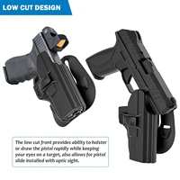 tege owb right handed holster quick release paddle belt gun holster for ruger security 9mm compact pro standard