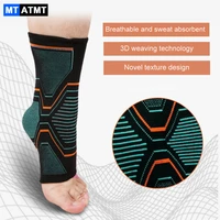 mtatmt 1pcs ankle brace compression support sleeve elastic breathable for injury recovery joint pain relief foot sports socks