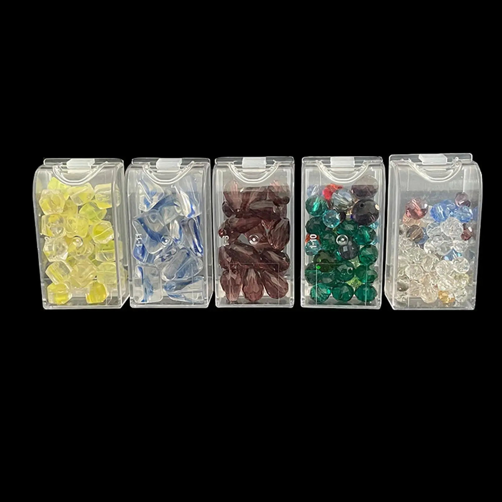 

Clear Bead Storage Containers Set Plastic Compartments Diamond Bead Storage Container for DIY Crafts Jewelry Sewing Tools Sewing