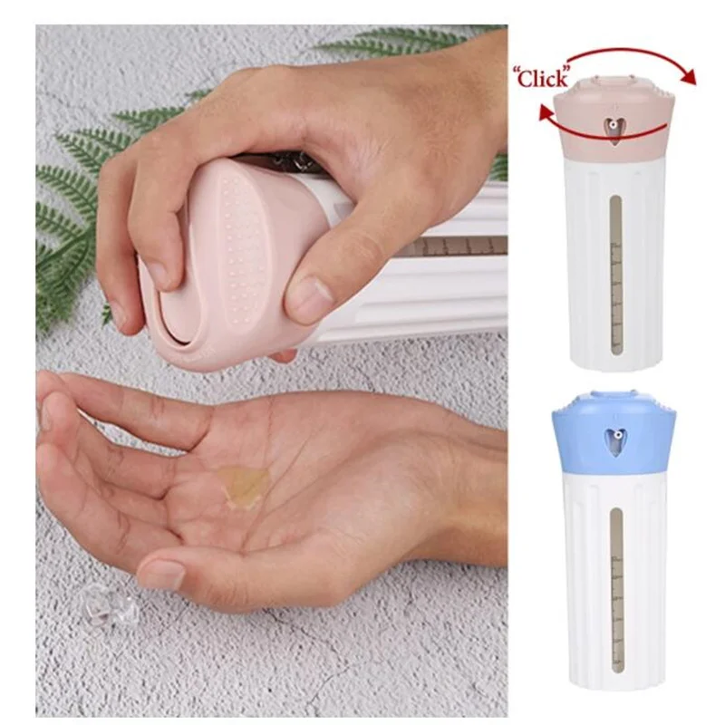 

Travel Dispenser 4-In-1 Travel Bottles Leak Proof Toiletries Sub-bottle Refillable Shower Gel Soap Empty Container Portable