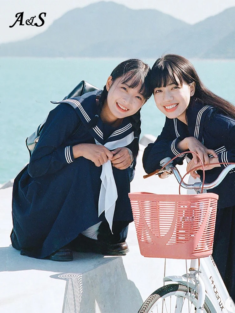 Японская школьная форма размера плюс JK базовый мультяшный Милая матроска