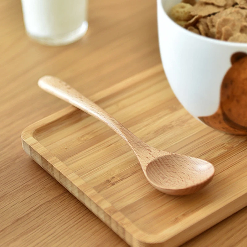 

6 шт / уп Набор деревянной ложкой,Бук деревянная ложка, Суп Spoon, Rice Ложка, Spoon для детей, деревянные черпак, половник, деревянная посуда