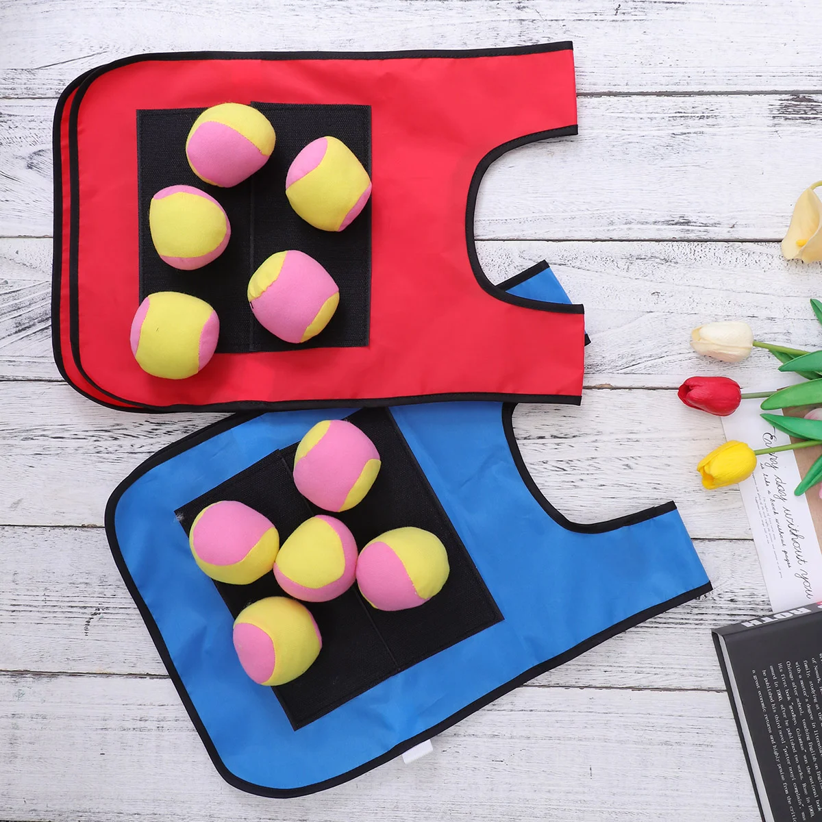 

Sticky Vest Game Target Dodgeball Kids Outdoor Games Throwing Set Tag Toys Toy Jersey Catch Vests Stick Yard Props Dart Children