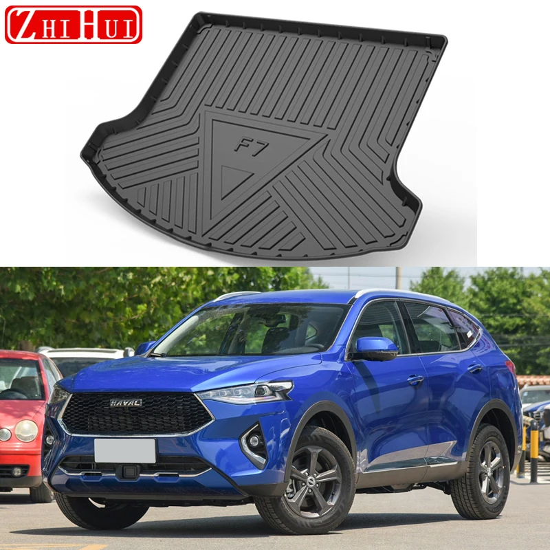 

Car Styling Rear Trunk Liner Cargo Boot TPO Trunk Mat Floor Tray Mud Kick Carpet For GWM Haval F7 F7X 2019 2020 2021 Accessories
