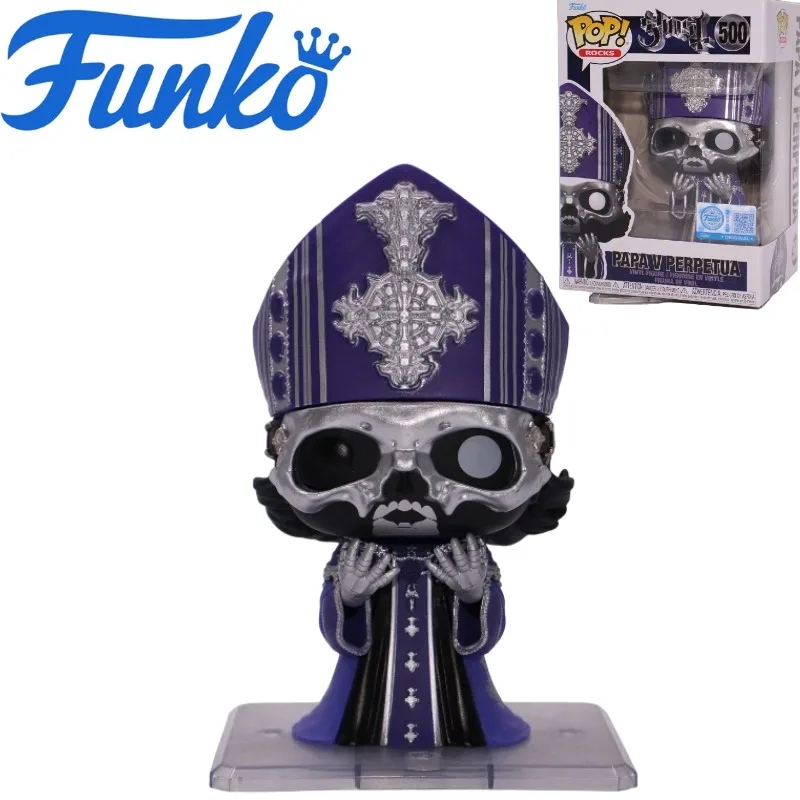 Фото Оригинальные фигурки Funko Pop Rocks # Коллекционная виниловая фигурка группы Papa V Perpetua Ghost, музыкальная игрушка-подарок, модель-украшение, в наличии (500 шт.) №1