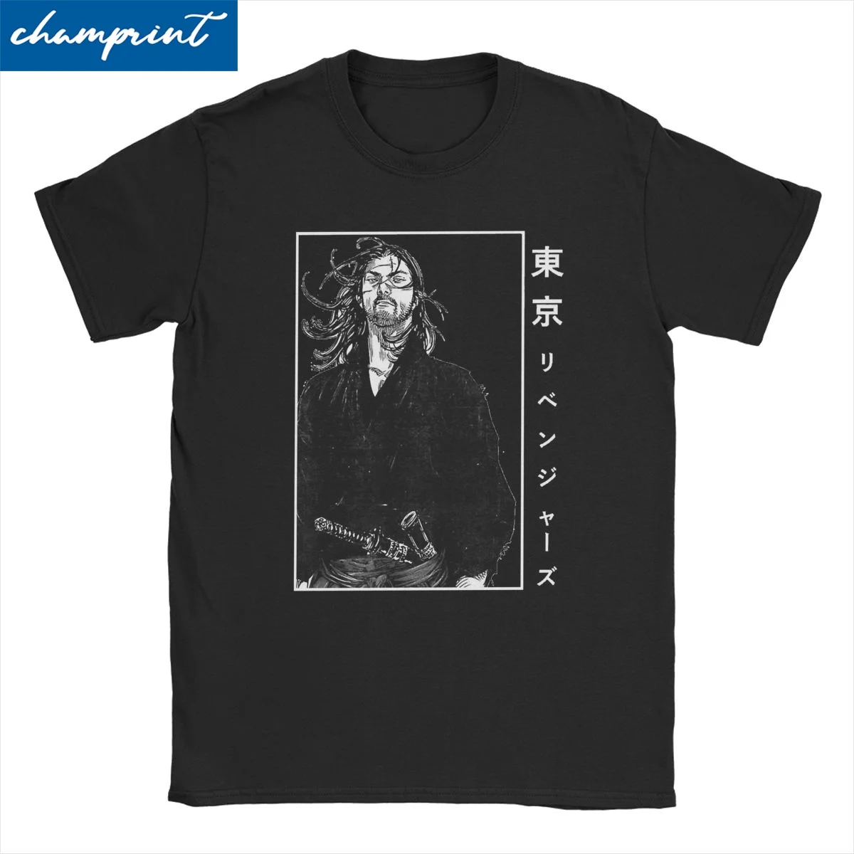 

Men Women's Miyamoto Musashi T Shirt Vagabond Anime Cotton Clothes Leisure Short Sleeve Crew Neck Tees Plus Size T-Shirts