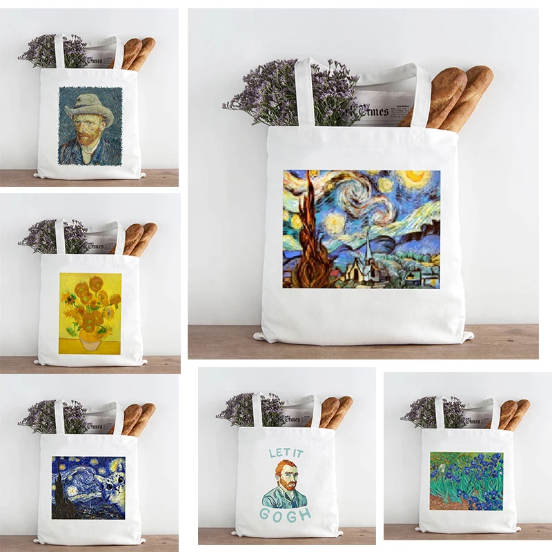 

New Shopping Bag Graphic Tote Harajuku Shopper Bag Women Canvas Shoulder Bag Female 2021Funny Large-capacity Classic