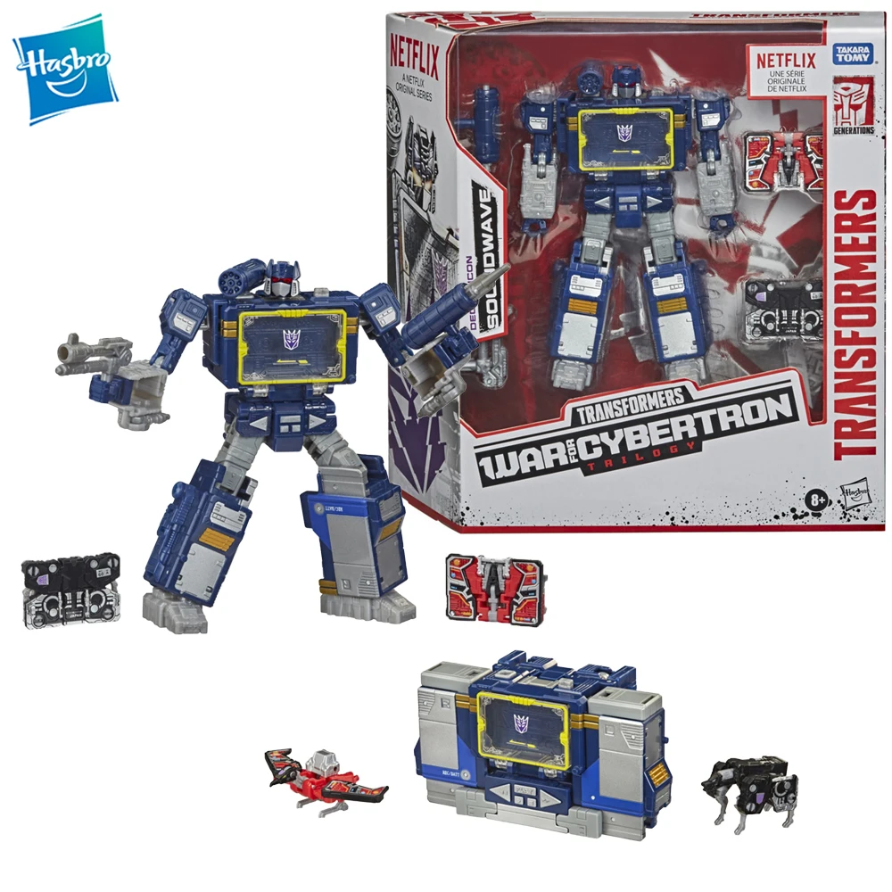 

[В наличии] Hasbro Трансформеры WFC Трилогия Netflix Soundwave 18 см оригинальные новые экшн-фигурки коллекционные модели роботов Игрушки