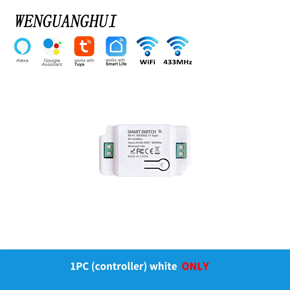 

Умный выключатель Tuya 1/2/3 клавиши стекло