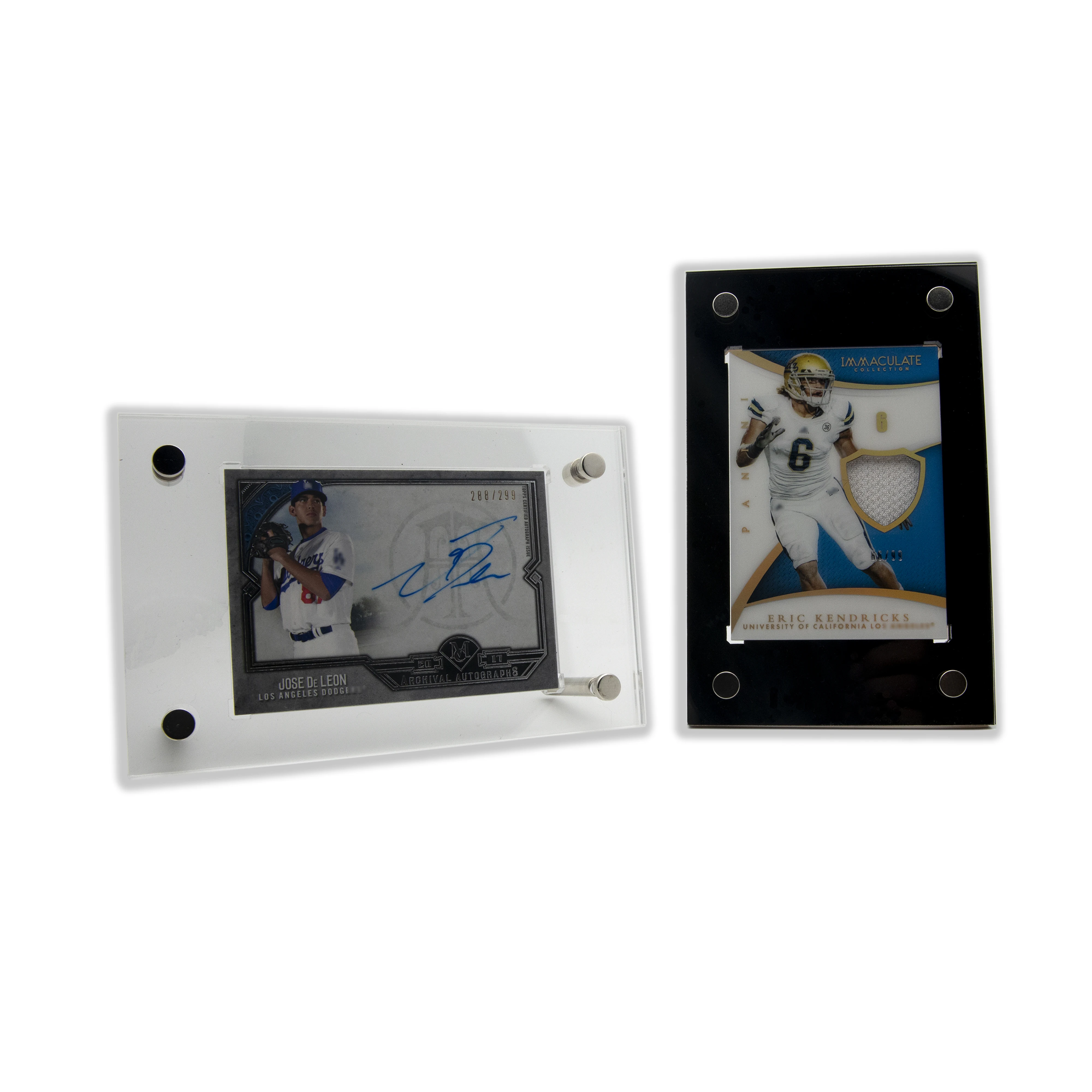 

Trading Card Holder with Screwdown Multiple Display Options For 35PT-130PT Football Baseball Basketball Sports Card