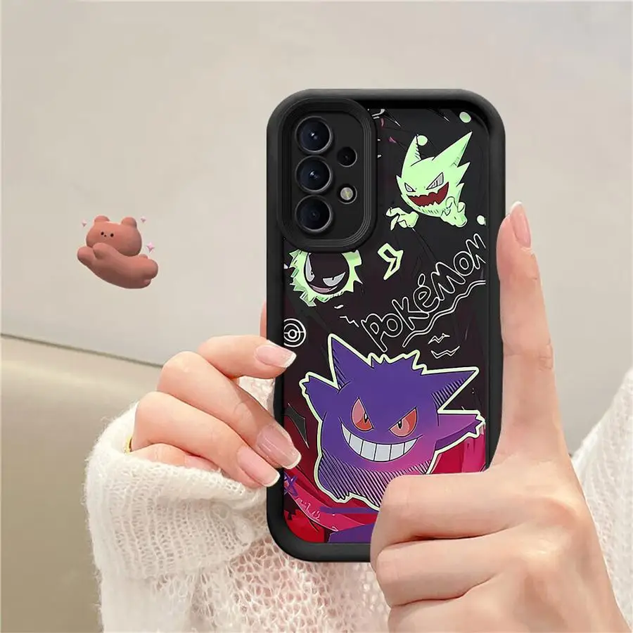 Чехол для телефона P-Pokemons G-Gengars Samsung Galaxy A55 A51 A71 A72 A15 A25 A35 A73 A52 A52s A53 A54 Мягкий