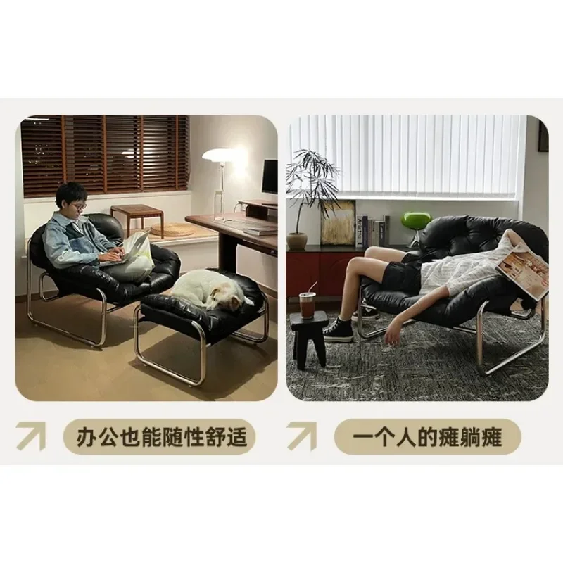 Большой расслабляющий художественный стул кресло в стиле ретро высокого класса