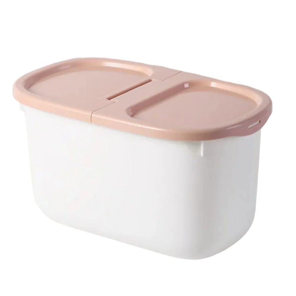 

Storage Container Rice Dispenser Grain Containers Cereal Dog Bin Box Bucket Flour Kitchen Lids Tank Dry Cat Pet Large Countertop