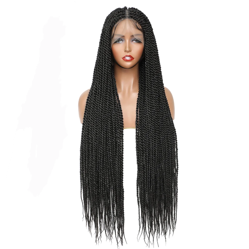 X-TRESS синтетические плетеные парики на полной сетке для черных женщин 32 дюйма - Фото №1