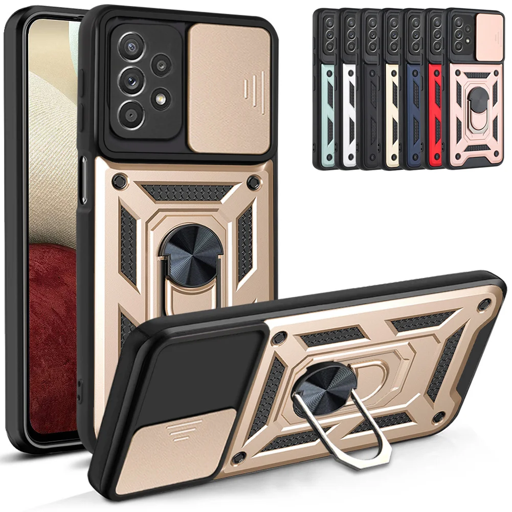 

For Samsung Galaxy A52 4G 5G Case Car Magnetic Stand Ring Armor Shockproof Cover For Samsung A72 A52S 5G Galaxy A 52 72 52S Capa