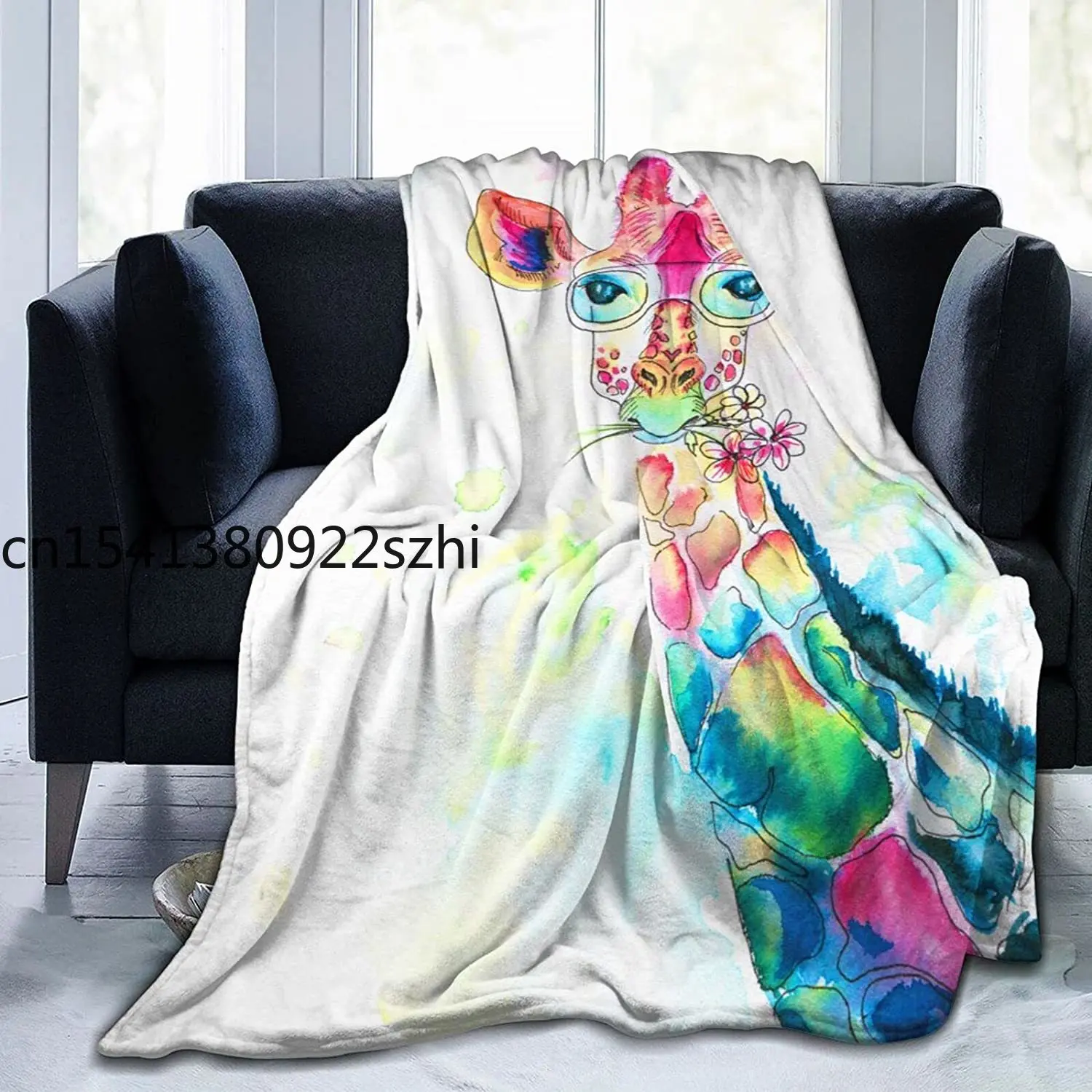 

Niukom Flannel Blanket Giraffe Color Lightweight Cozy Bed Blanket Soft Throw Blanket fits Couch SofaSuitableforAllSeason
