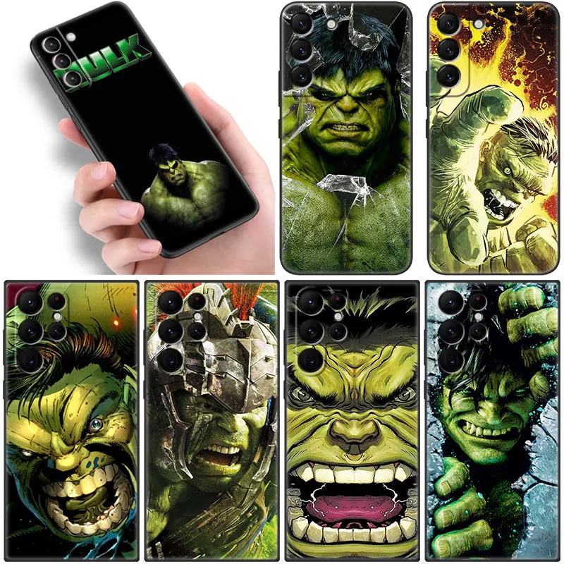 

Hero Hulk Avengers Phone Case For Samsung Galaxy S22 S21 Ultra S20 FE S8 S9 S10E S10 Plus Lite S7 Edge 5G Black Soft Cover