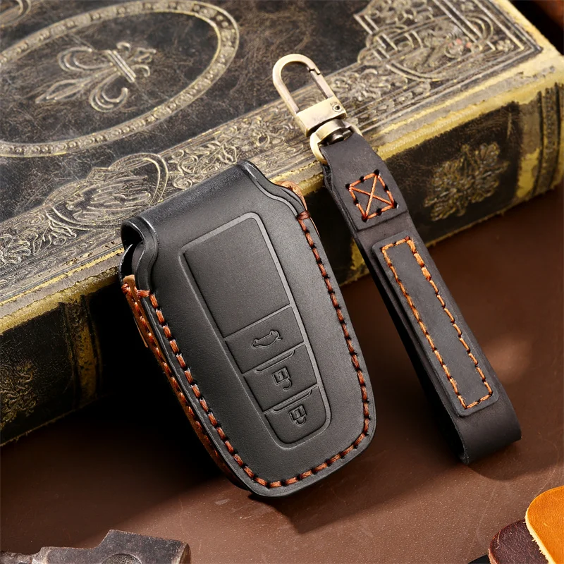 

Car key case for toyota rav4 2011 2012 2013 2014 2015 2016 2017 2018 2019 2020 cover Accessories Car-Styling Holder Keychain