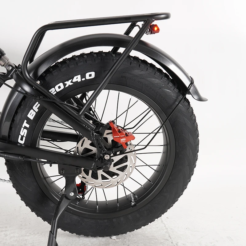 Фото 2-поршневой красный комплект гидравлических дисковых тормозов Ebike, электровелосипедный уровень отключения тормоза, велосипедные двойные дисковые масляные тормоза №5