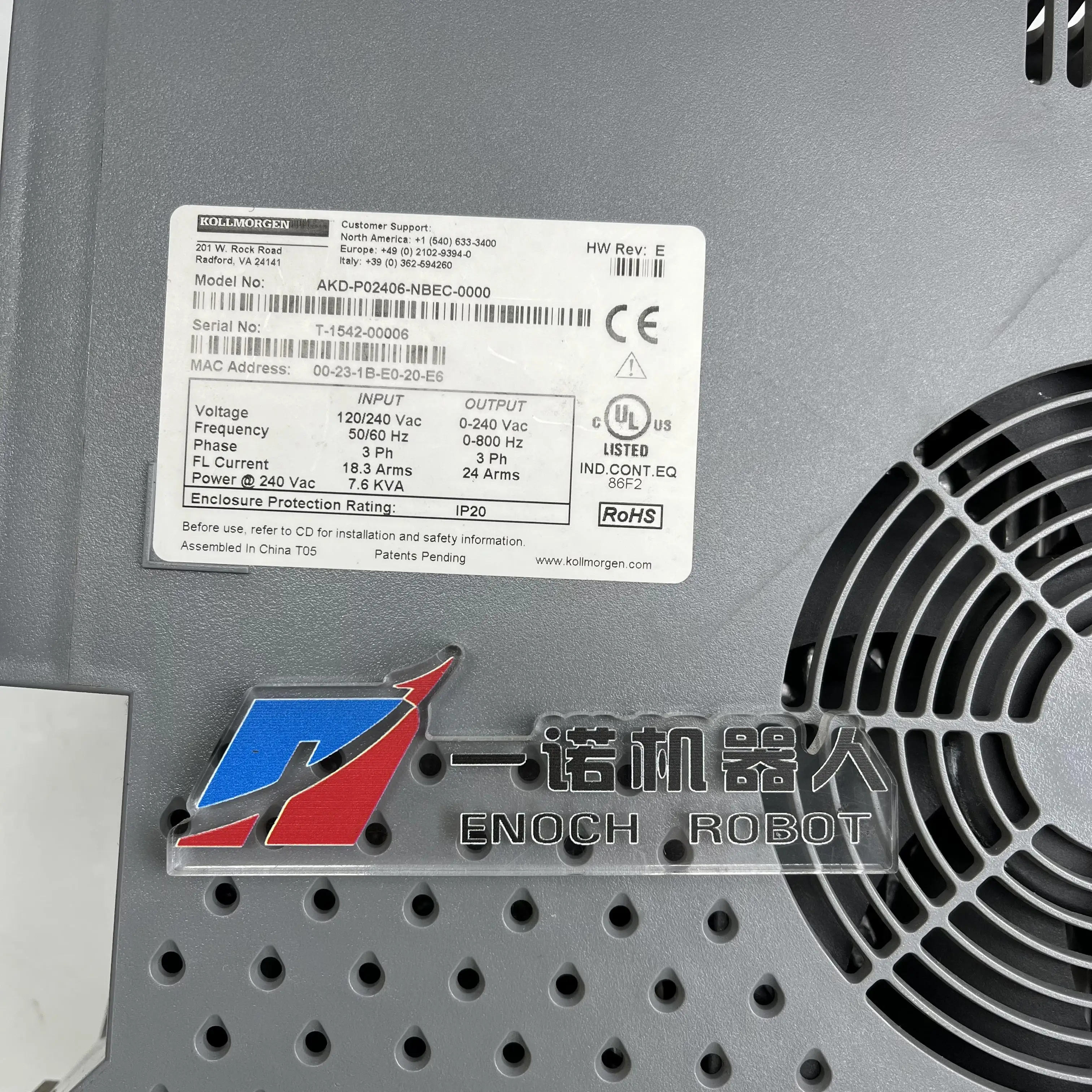 Фото Сервопривод AKD-P02406-NBEC-0000 AKD-P01207-NBEC-0000 №4
