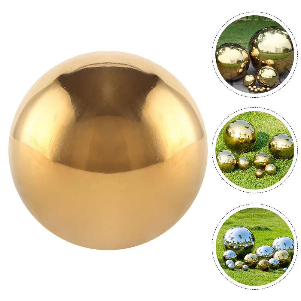 

Garden Gazing Mirror Globe Spherehollow Reflective Polished Outdoor Shiny Metal Stainless Steel Yard Decorations Ornament