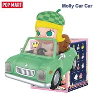 original pop mart molly car car series blind box toy box bulk popular collectible random art toys hot cute figure creative gifts