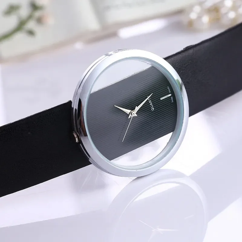 Leather Quartz Watch Lady Watches Women Luxury Antique Stylish Round Dress Watch Relogio Feminino Montre Femme